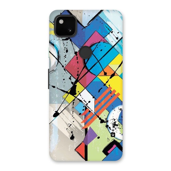 Abstract Paint Shape Back Case for Google Pixel 4a
