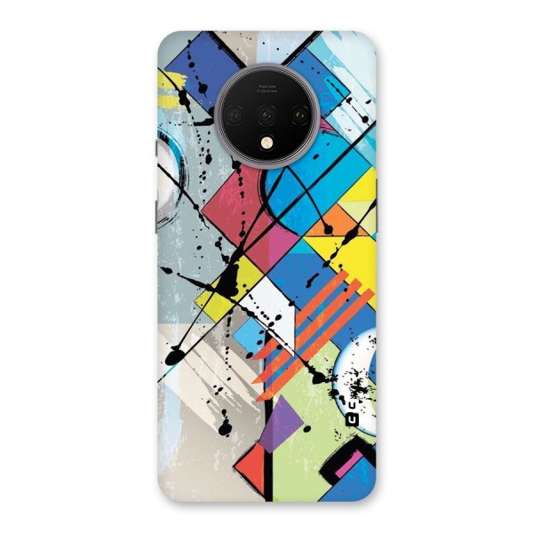 Abstract Paint Shape Back Case for OnePlus 7T