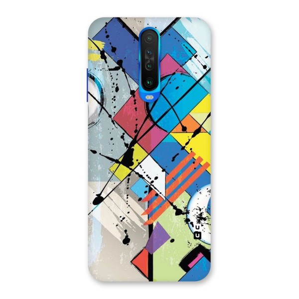 Abstract Paint Shape Back Case for Poco X2
