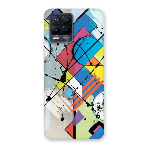Abstract Paint Shape Back Case for Realme 8 Pro