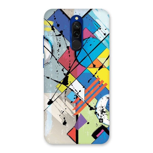 Abstract Paint Shape Back Case for Redmi 8