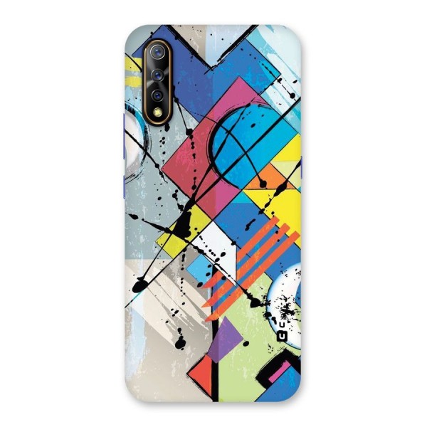 Abstract Paint Shape Back Case for Vivo S1
