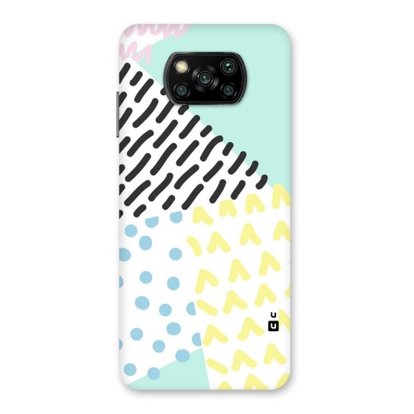 Abstract Pastel Back Case for Poco X3