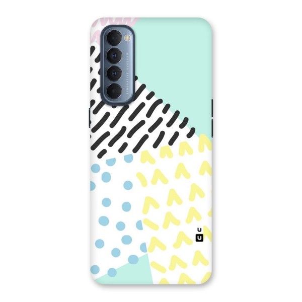 Abstract Pastel Back Case for Reno4 Pro