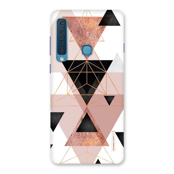 Abstract Rose Gold Triangles Back Case for Galaxy A9 (2018)