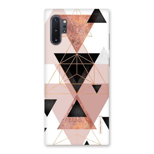 Abstract Rose Gold Triangles Back Case for Galaxy Note 10 Plus