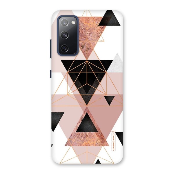 Abstract Rose Gold Triangles Back Case for Galaxy S20 FE