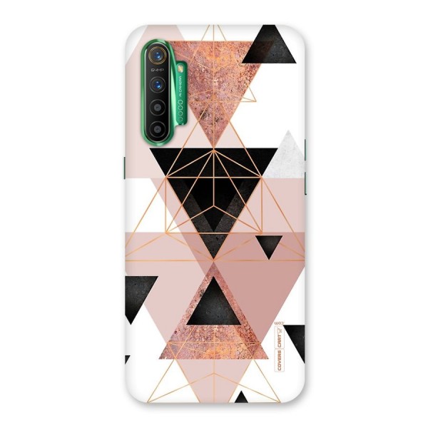 Abstract Rose Gold Triangles Back Case for Realme X2