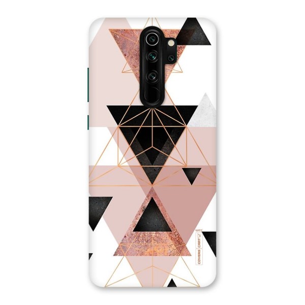 Abstract Rose Gold Triangles Back Case for Redmi Note 8 Pro
