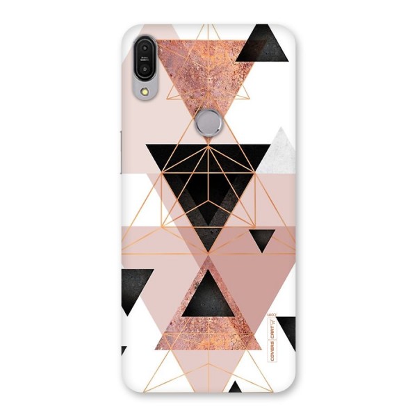Abstract Rose Gold Triangles Back Case for Zenfone Max Pro M1
