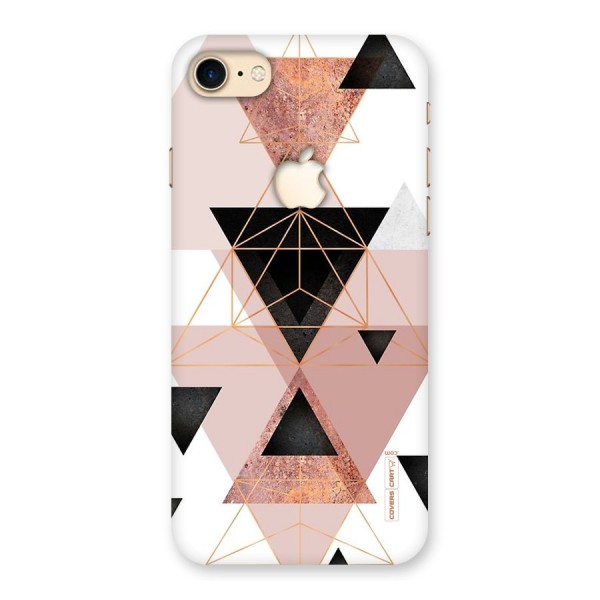 Abstract Rose Gold Triangles Back Case for iPhone 7 Apple Cut
