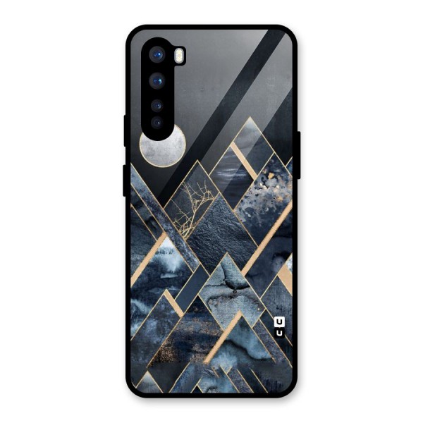 Abstract Scenic Design Glass Back Case for OnePlus Nord