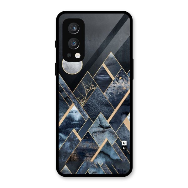 Abstract Scenic Design Glass Back Case for OnePlus Nord 2 5G