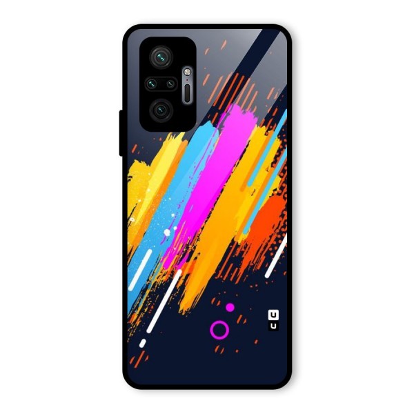 Abstract Shades Glass Back Case for Redmi Note 10 Pro