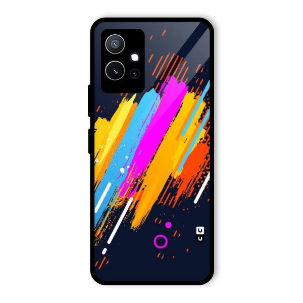 Abstract Shades Glass Back Case for Vivo T1 5G