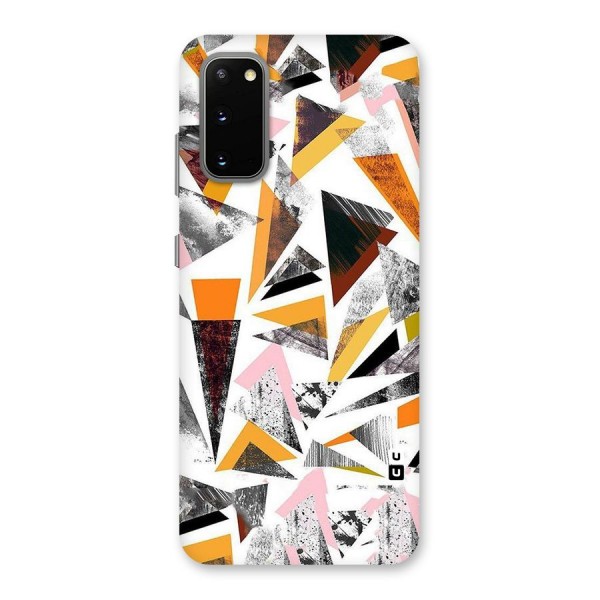 Abstract Sketchy Triangles Back Case for Galaxy S20
