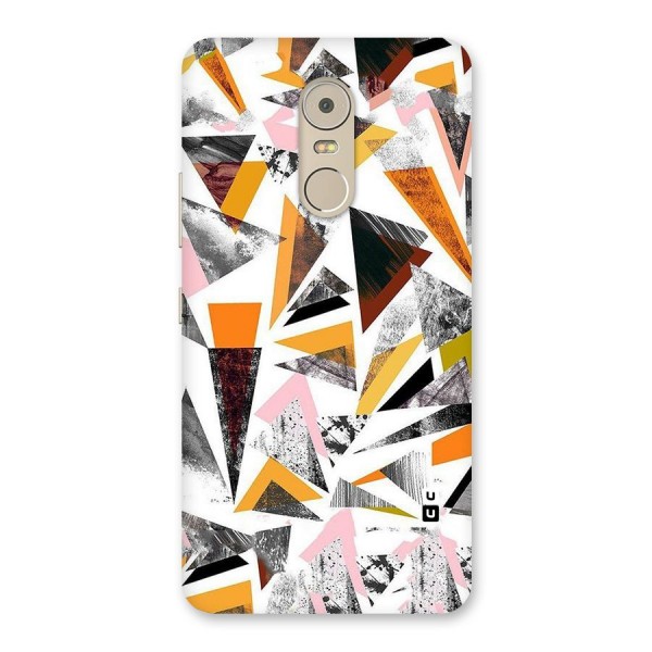 Abstract Sketchy Triangles Back Case for Lenovo K6 Note