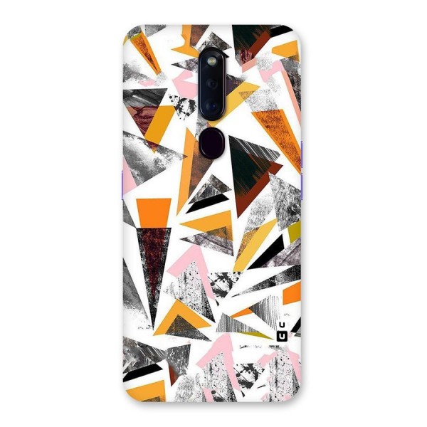 Abstract Sketchy Triangles Back Case for Oppo F11 Pro