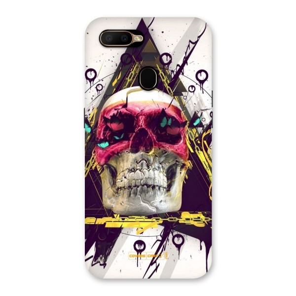 Abstract Skull Back Case for Oppo A5s
