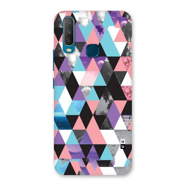 Abstract Splash Triangles Back Case for Vivo Y17