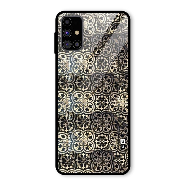 Abstract Tile Glass Back Case for Galaxy M31s