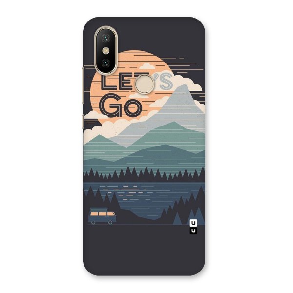 Abstract Travel Back Case for Mi A2