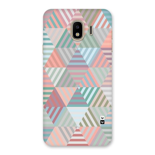Abstract Triangle Lines Back Case for Galaxy J4