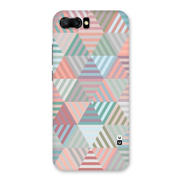 Abstract Triangle Lines Back Case for Honor 10