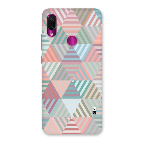 Abstract Triangle Lines Back Case for Redmi Note 7 Pro