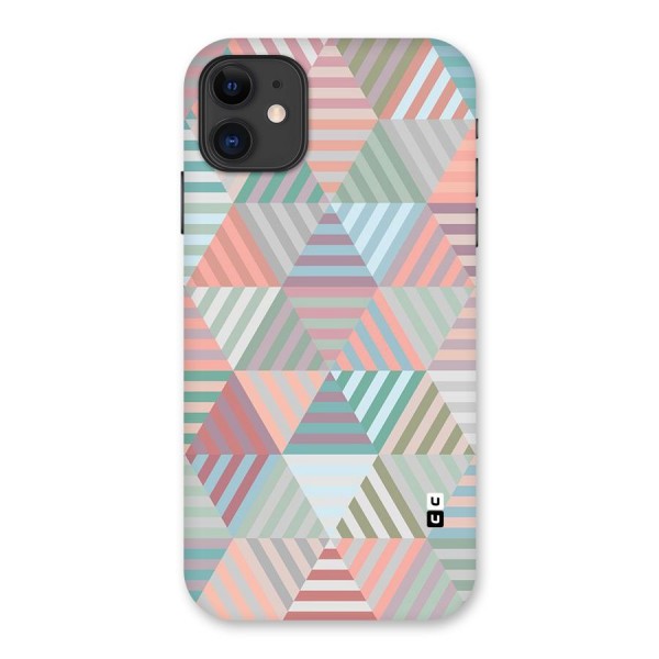 Abstract Triangle Lines Back Case for iPhone 11