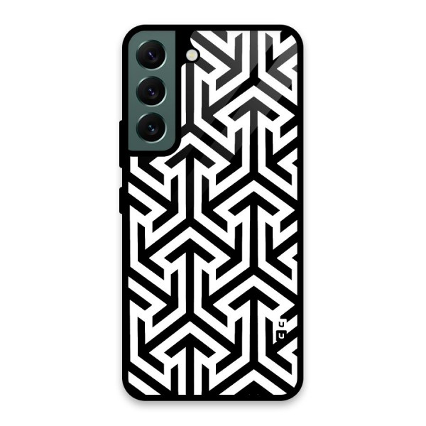 Abstract Triple Arrows Glass Back Case for Galaxy S22 5G