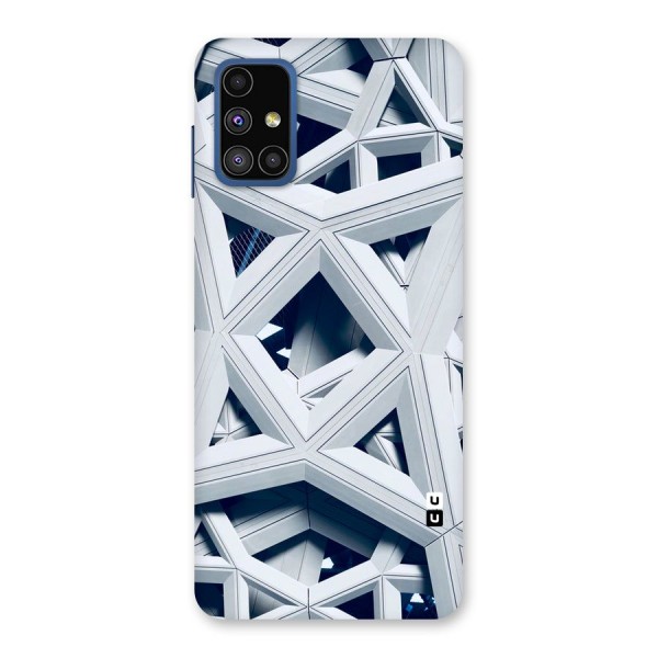 Abstract White Lines Back Case for Galaxy M51