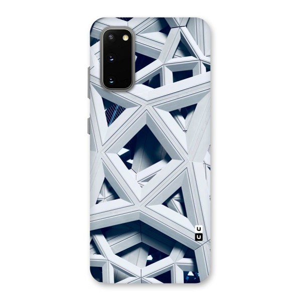 Abstract White Lines Back Case for Galaxy S20