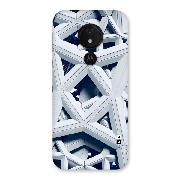 Abstract White Lines Back Case for Moto G7 Power