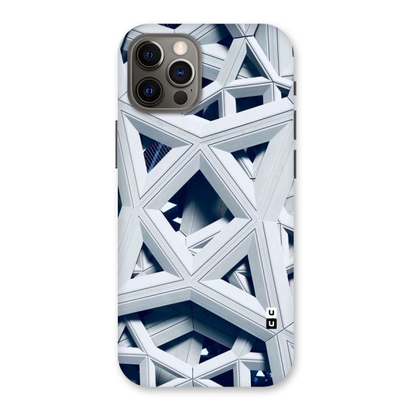 Abstract White Lines Back Case for iPhone 12 Pro