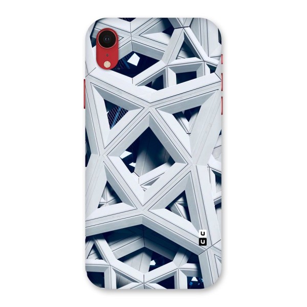 Abstract White Lines Back Case for iPhone XR