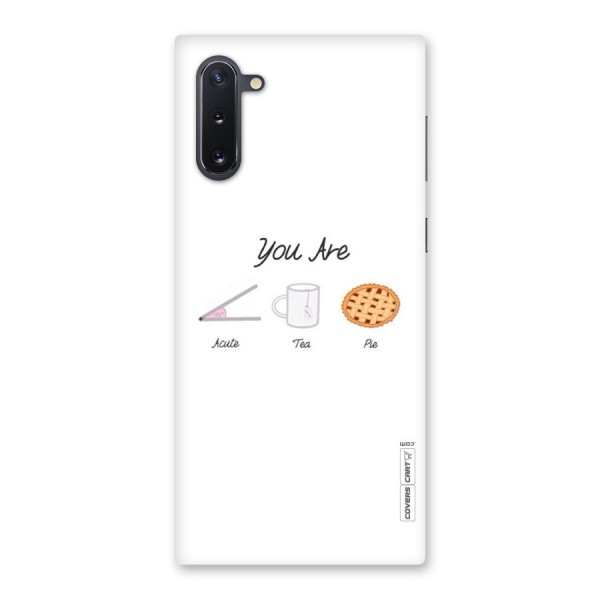 Acute Tea Pie Back Case for Galaxy Note 10