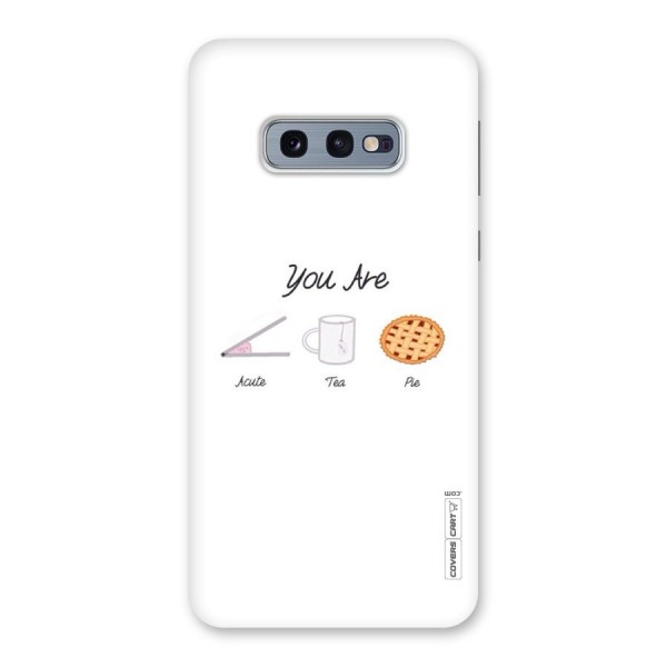 Acute Tea Pie Back Case for Galaxy S10e