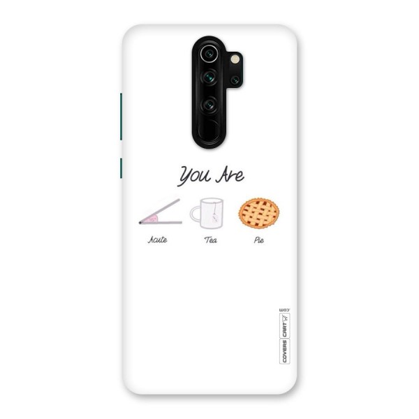 Acute Tea Pie Back Case for Redmi Note 8 Pro