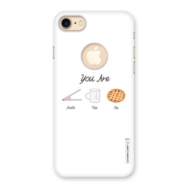 Acute Tea Pie Back Case for iPhone 7 Logo Cut