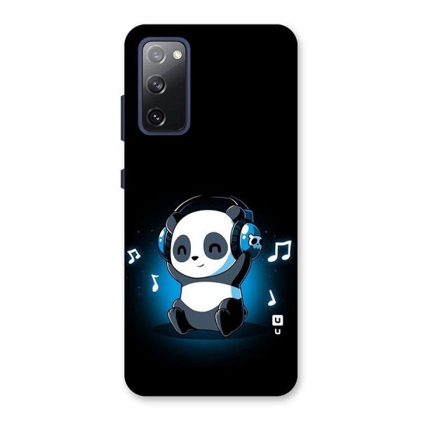 Adorable Panda Enjoying Music Back Case for Galaxy S20 FE