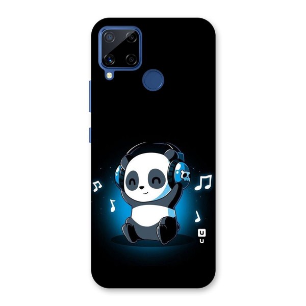 Adorable Panda Enjoying Music Back Case for Realme Narzo 30A