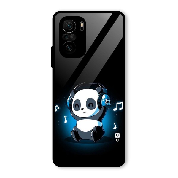 Adorable Panda Enjoying Music Glass Back Case for Mi 11X Pro