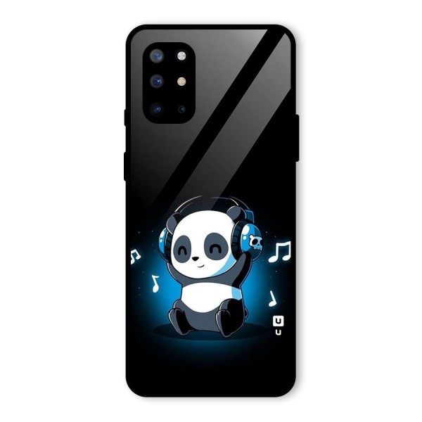Adorable Panda Enjoying Music Glass Back Case for OnePlus 8T