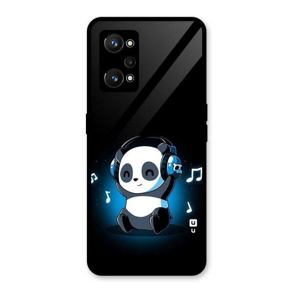 Adorable Panda Enjoying Music Glass Back Case for Realme GT Neo 3T