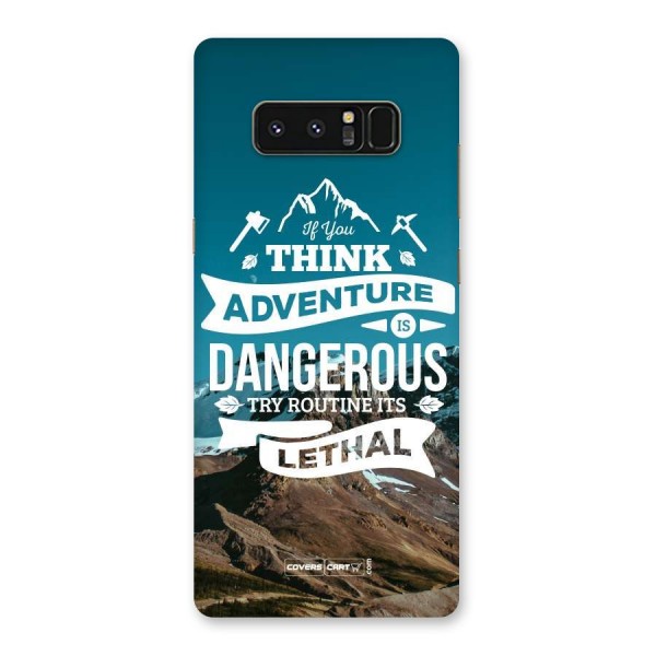 Adventure Dangerous Lethal Back Case for Galaxy Note 8