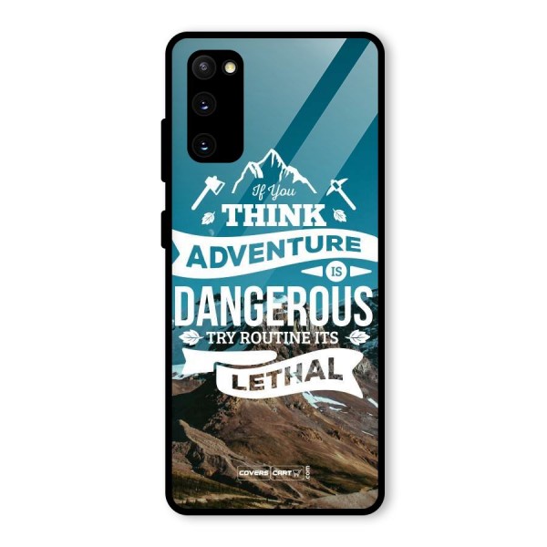 Adventure Dangerous Lethal Glass Back Case for Galaxy S20 FE