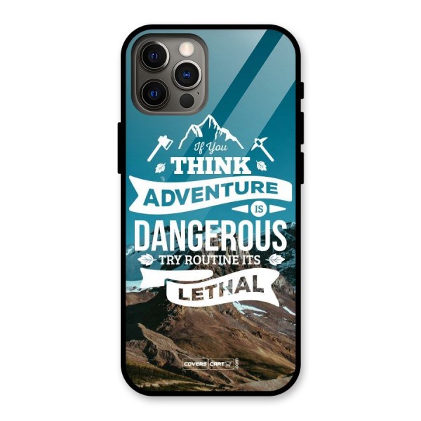 Adventure Dangerous Lethal Glass Back Case for iPhone 12 Pro