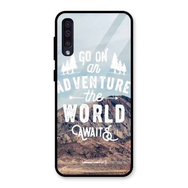 Adventure World Glass Back Case for Galaxy A30s
