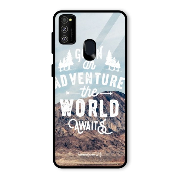 Adventure World Glass Back Case for Galaxy M21